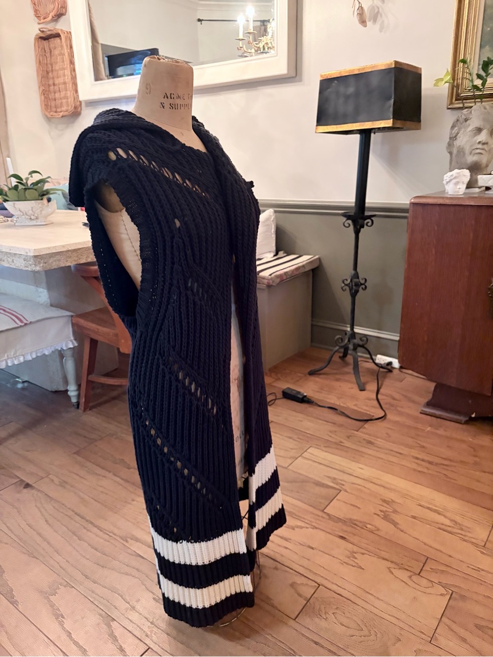 Maeve Anthropologie XS Longline Shawl Collar Knit Sweater Vest